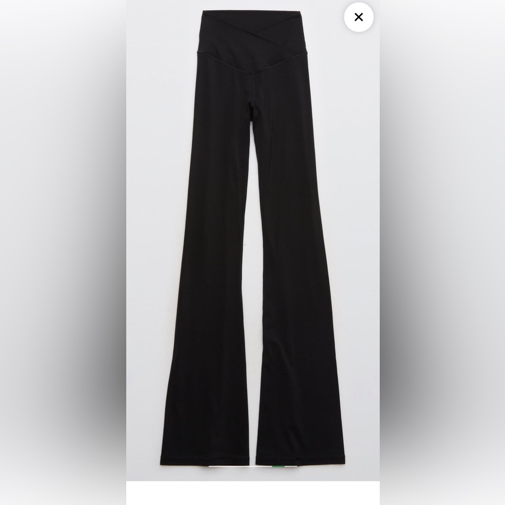 Aerie high waisted crossover flare legging.